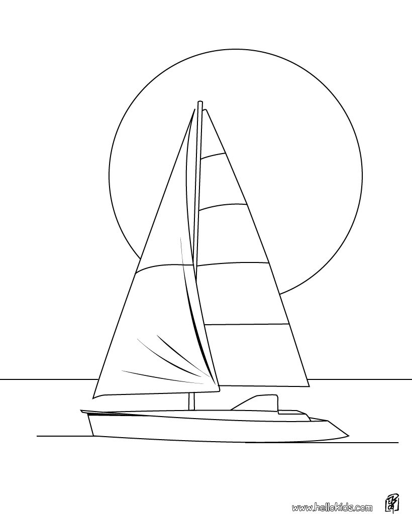 Boat Colouring